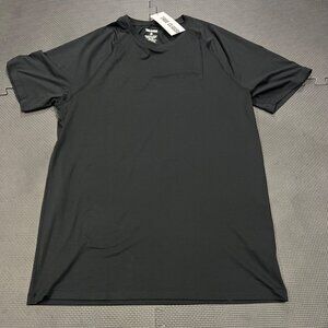 True Classic Black Performance T-Shirt Large 93% Polyester 7% Spandex Lightweigh